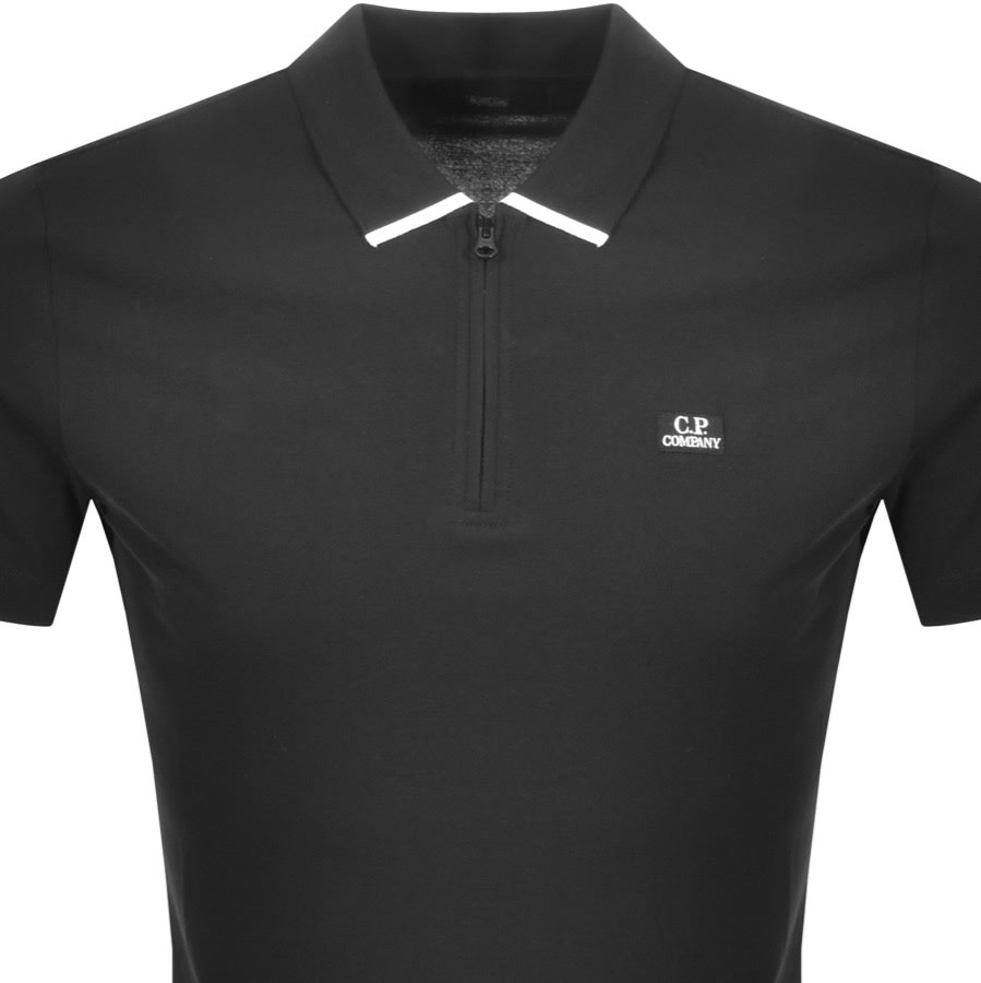 Alternative Image for ProductCP Company Logo Short Sleeved Polo Black2